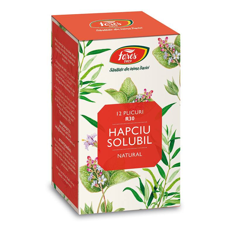 Hapciu raceala si gripa, solubil, 12 plicuri, Fares