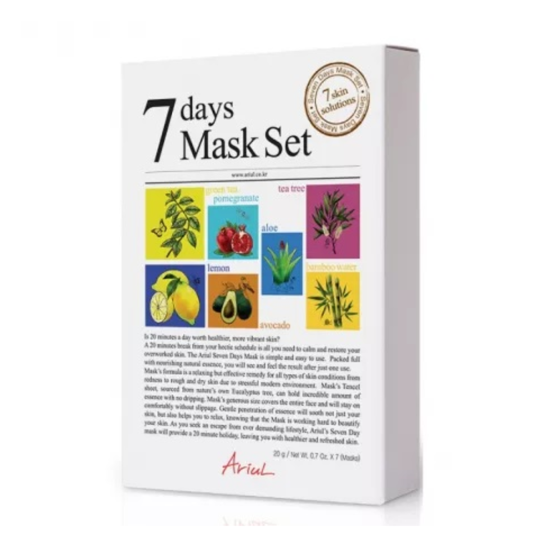 Set masti de fata Variety Mask, 7 bucati, Ariul