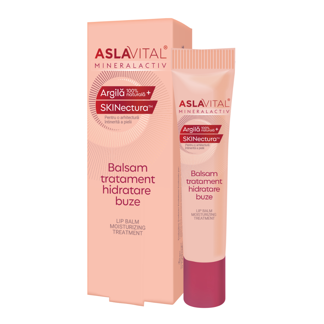 Balsam de buze hidratant Mineralactiv, 15 ml, Aslavital