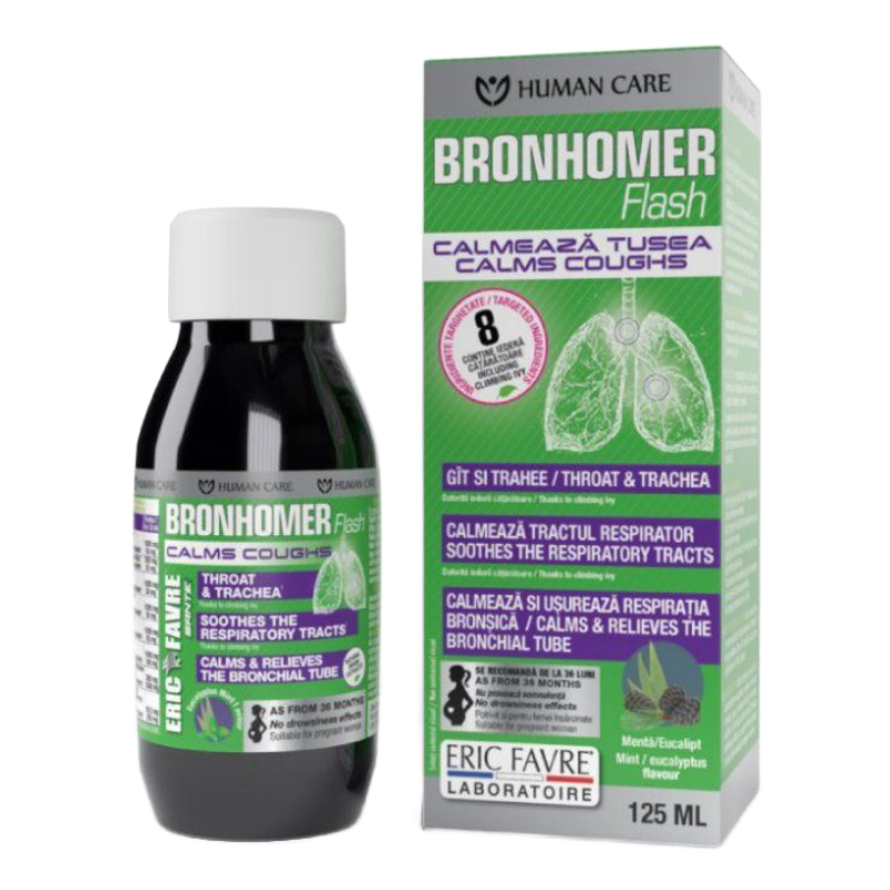Bronhomer Flash Sirop, 125 ml, Eric Favre Wellness