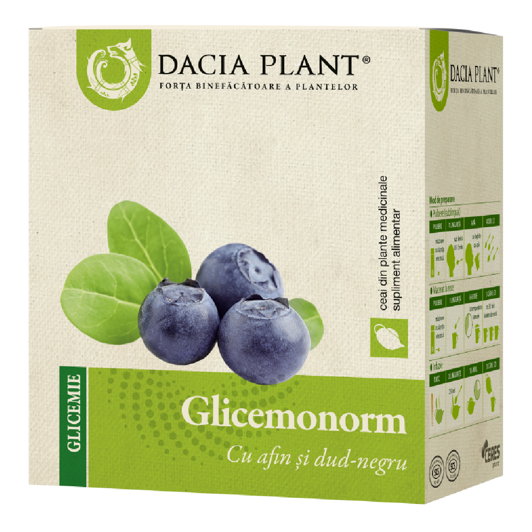 Ceai Glicemonorm, 50 g, Dacia Plant