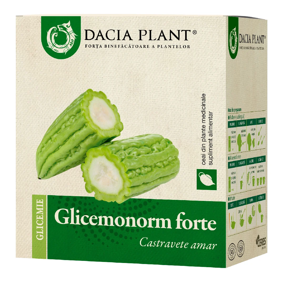 Ceai Glicemonorm Forte, 50 g, Dacia Plant