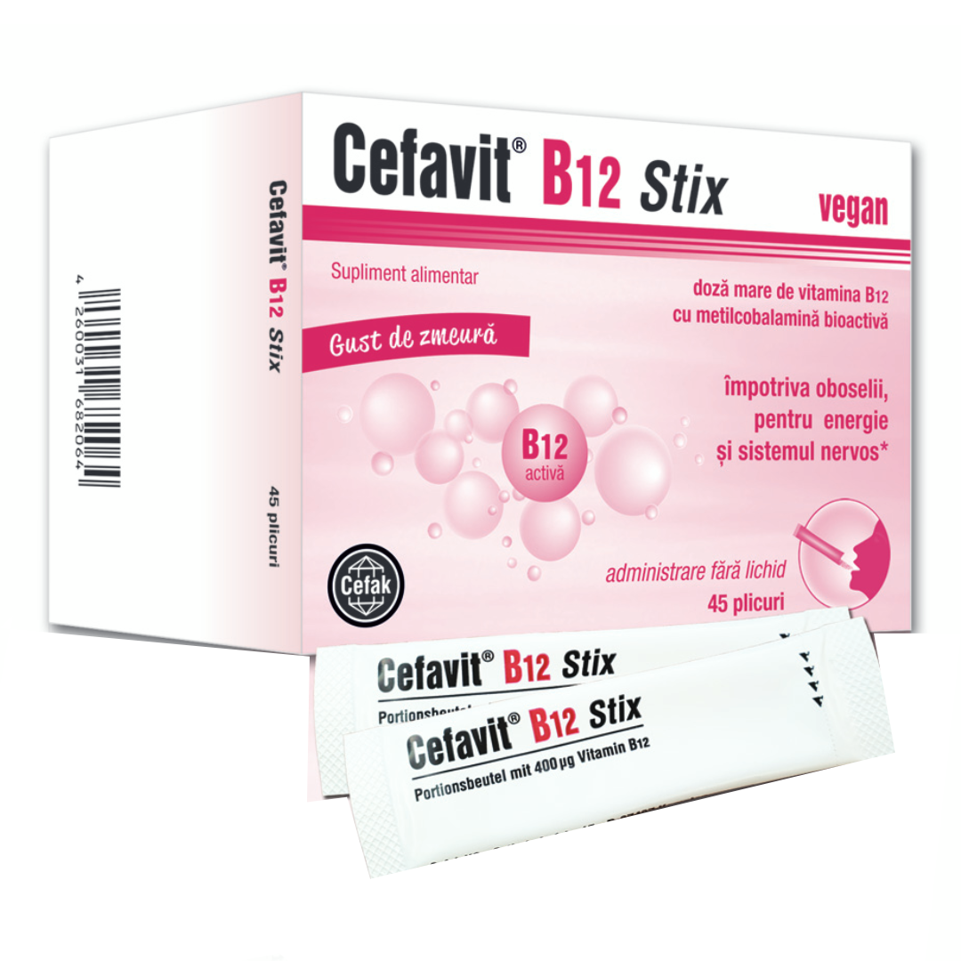 Cefavit B12 Stix, 45 plicuri, Cefak KG