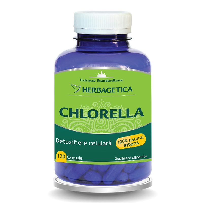 Chlorella, 120 capsule, Herbagetica