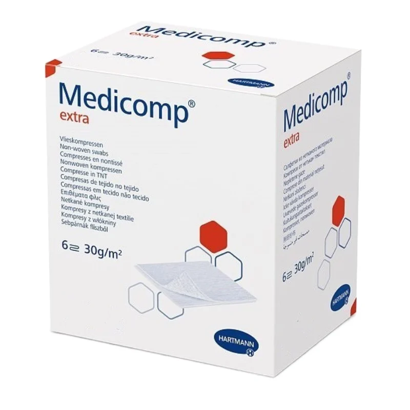 Comprese sterile Medicomp Extra, 7.5*7.5 cm, 25 bucati, HartMann