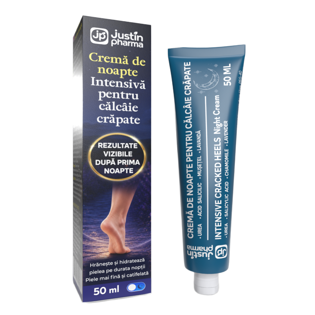 Crema de noapte pentru calcaie crapate 50ml, Justin Pharma