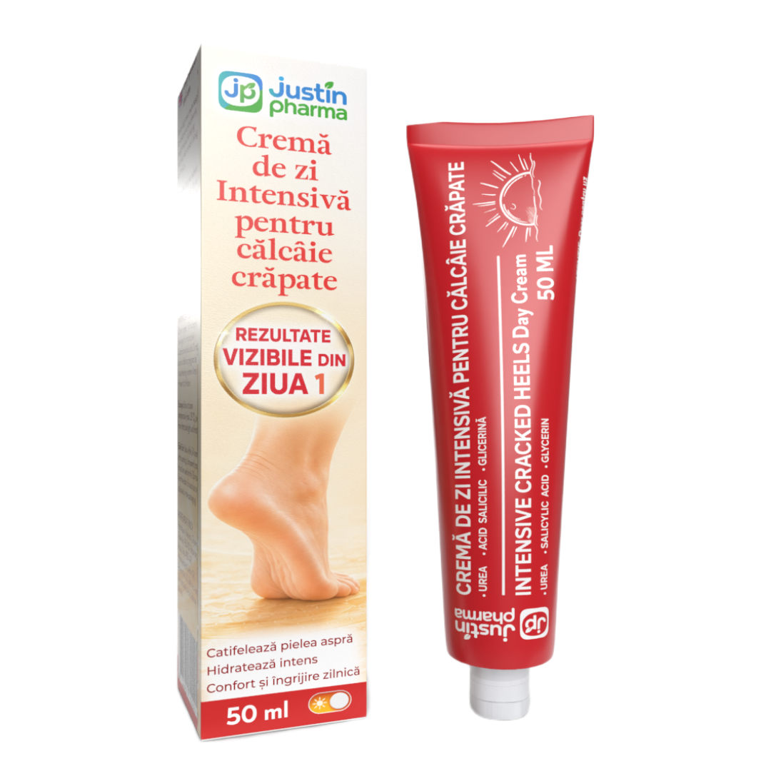 Crema de zi intensiva pentru calcaie crapate 50ml, Justin Pharma