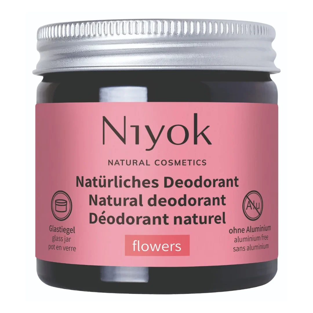 Deodorant crema cu arome florale, 40 ml, Niyok