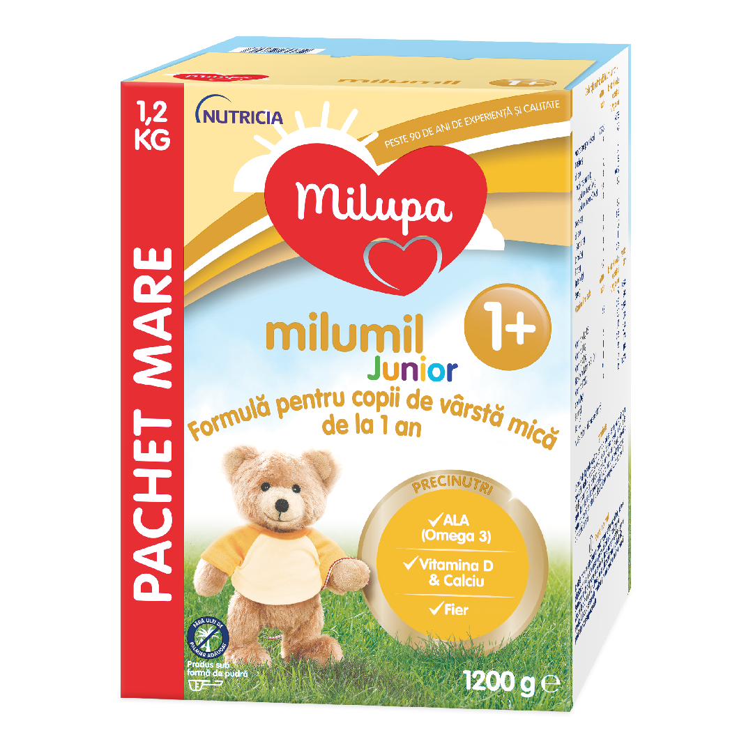 Formula de lapte Milumil Junior, 1 an+, 1200 g, Milupa
