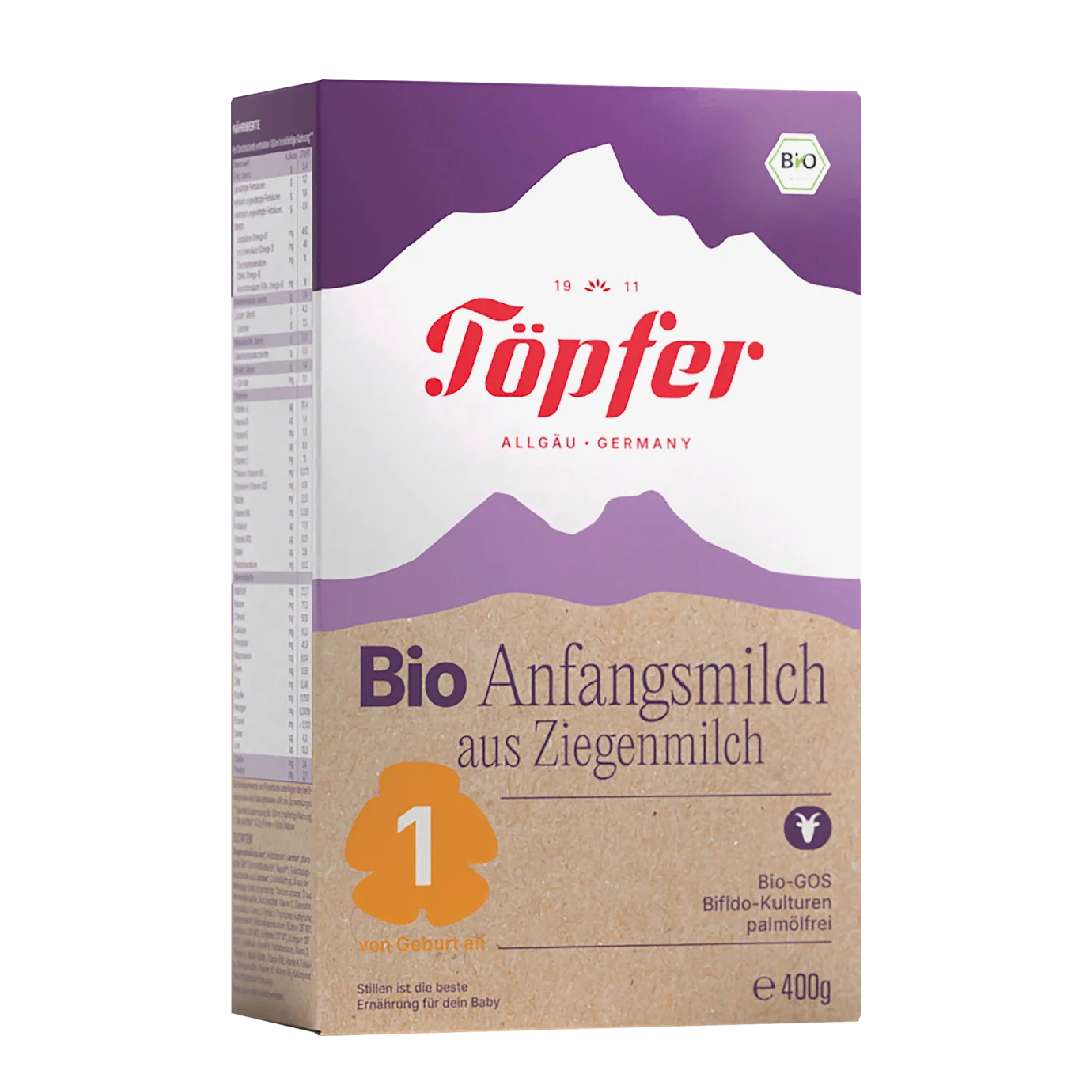 Formula de lapte praf pe baza de lapte de capra Bio 1, 400 g, Topfer