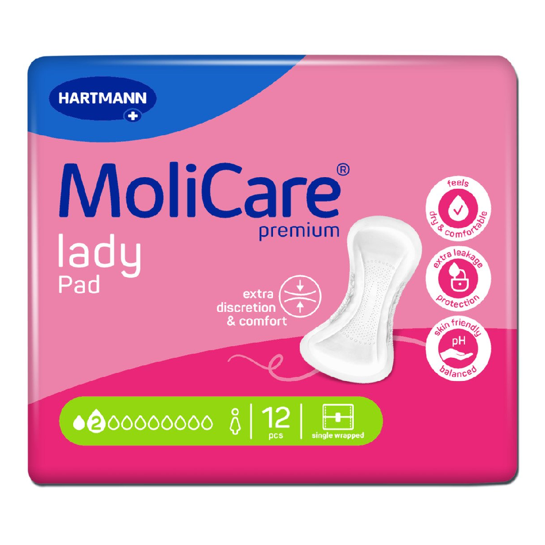 Tampoane MoliCare Premium Lady Pad, 2 picaturi, 12 bucati, HartMann
