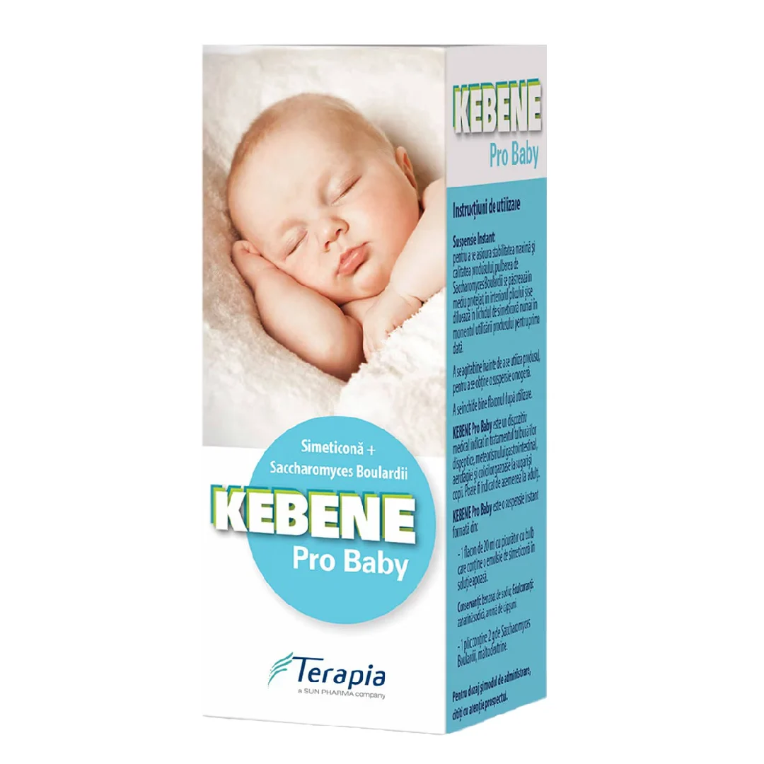 Simeticona picaturi orale 20 ml +, Saccharomyces Boulardii 2 grame, Kebene Pro Baby, Terapia