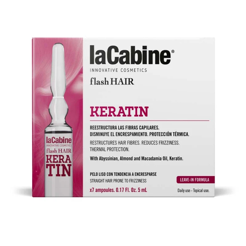 Fiole pentru par Flash Hair Botox Keratin, 7 fiole*5ml, La Cabine
