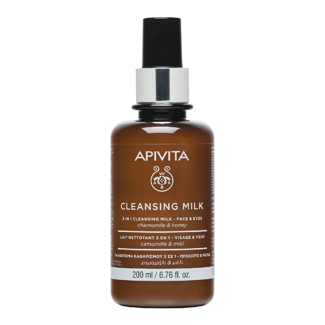 Lapte demachiant 3 in 1, 200 ml, Apivita