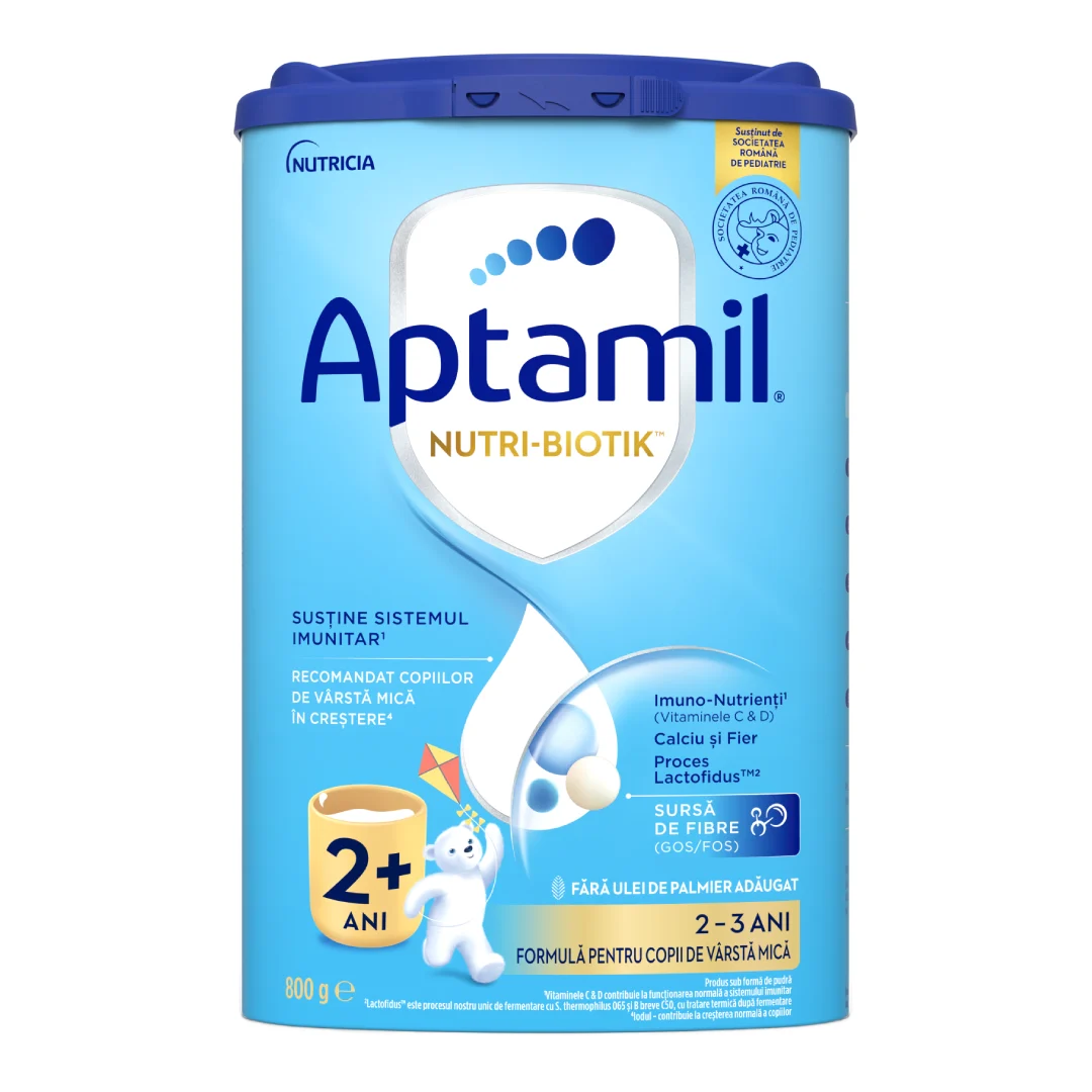 Formula de lapte praf Nutri Biotik 2+, 2-3 ani, 800 g, Aptamil
