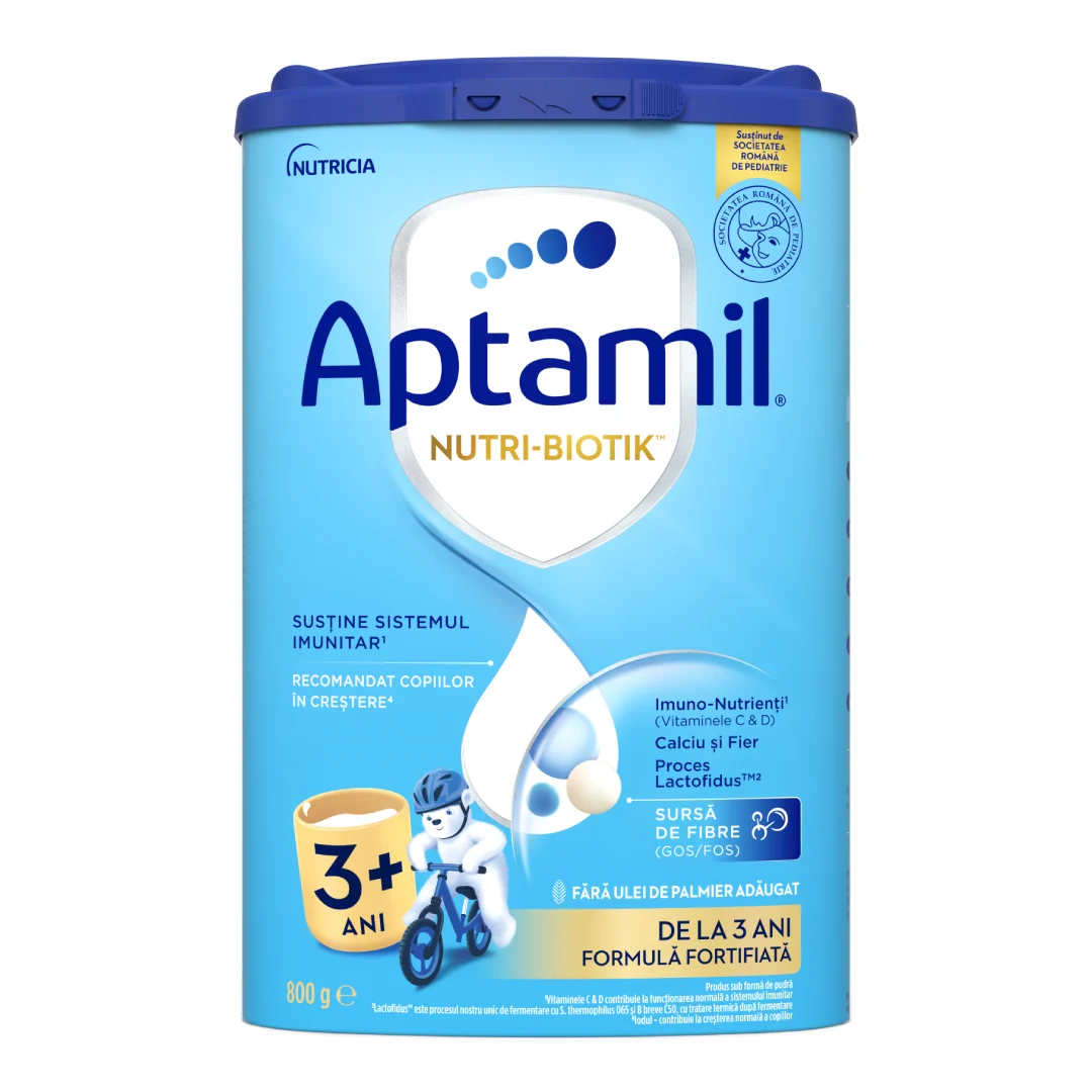 Formula de lapte praf Nutri Biotik 3+, peste 3 ani, 800 g, Aptamil