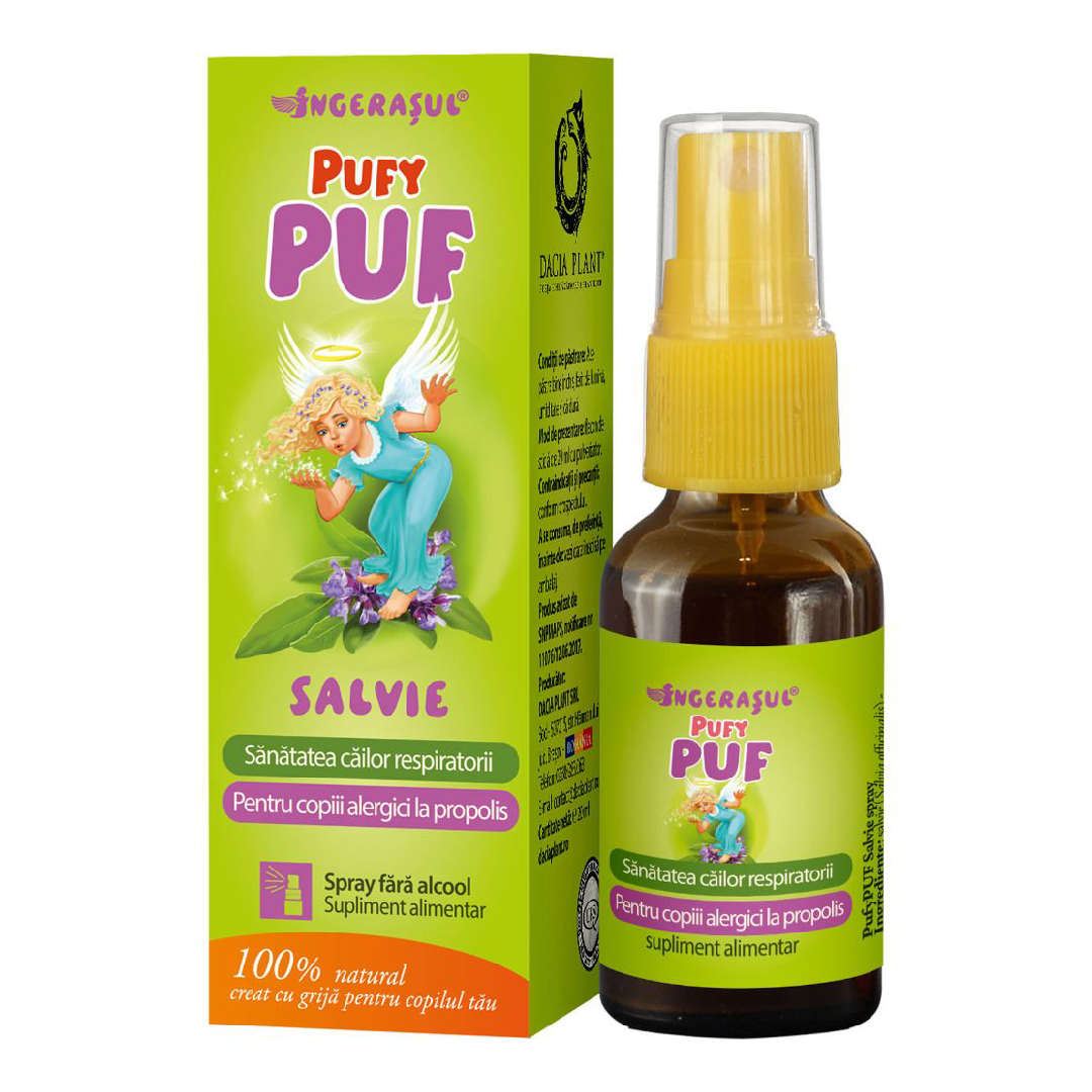 Spray cu Salvie PufyPuf, 20 ml, Dacia Plant