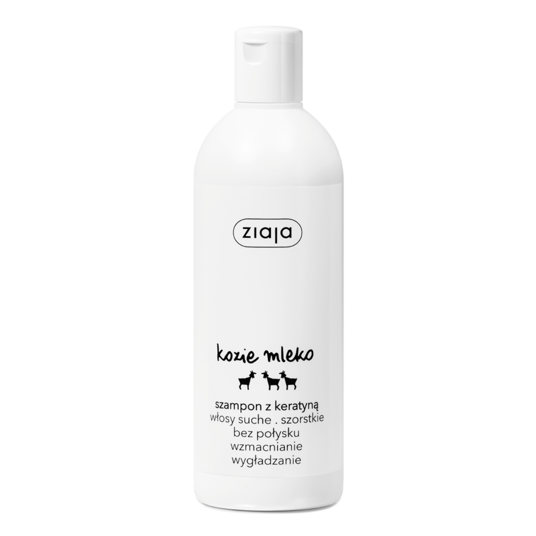 Sampon pentru intarirea firului de par cu lapte de capra si keratina, 400 ml, Ziaja