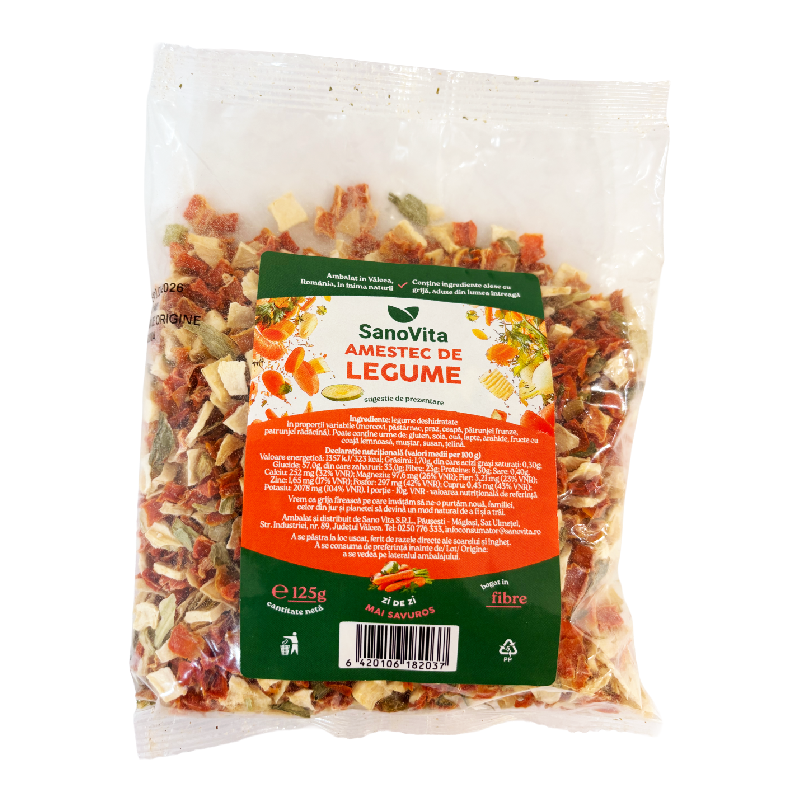 Amestec de legume, 125 g, Sanovita