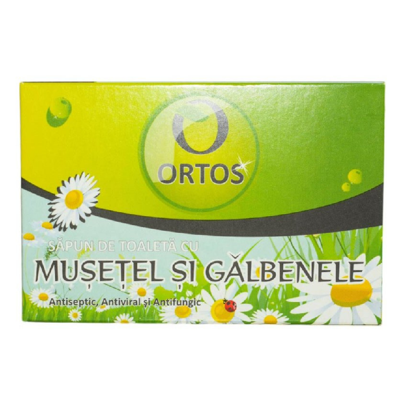 Sapun cu musetel si galbenele, 100 g, Ortos