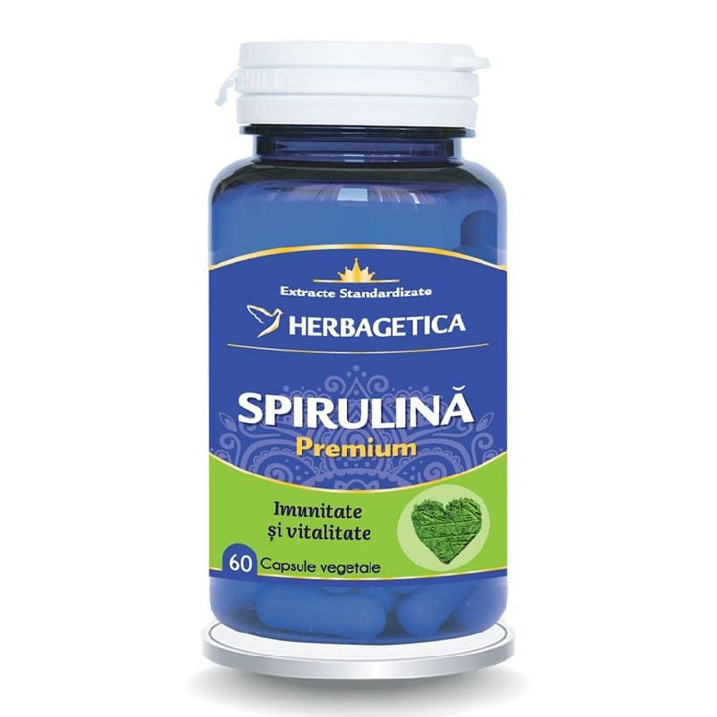 Spirulina, 60 capsule, Herbagetica