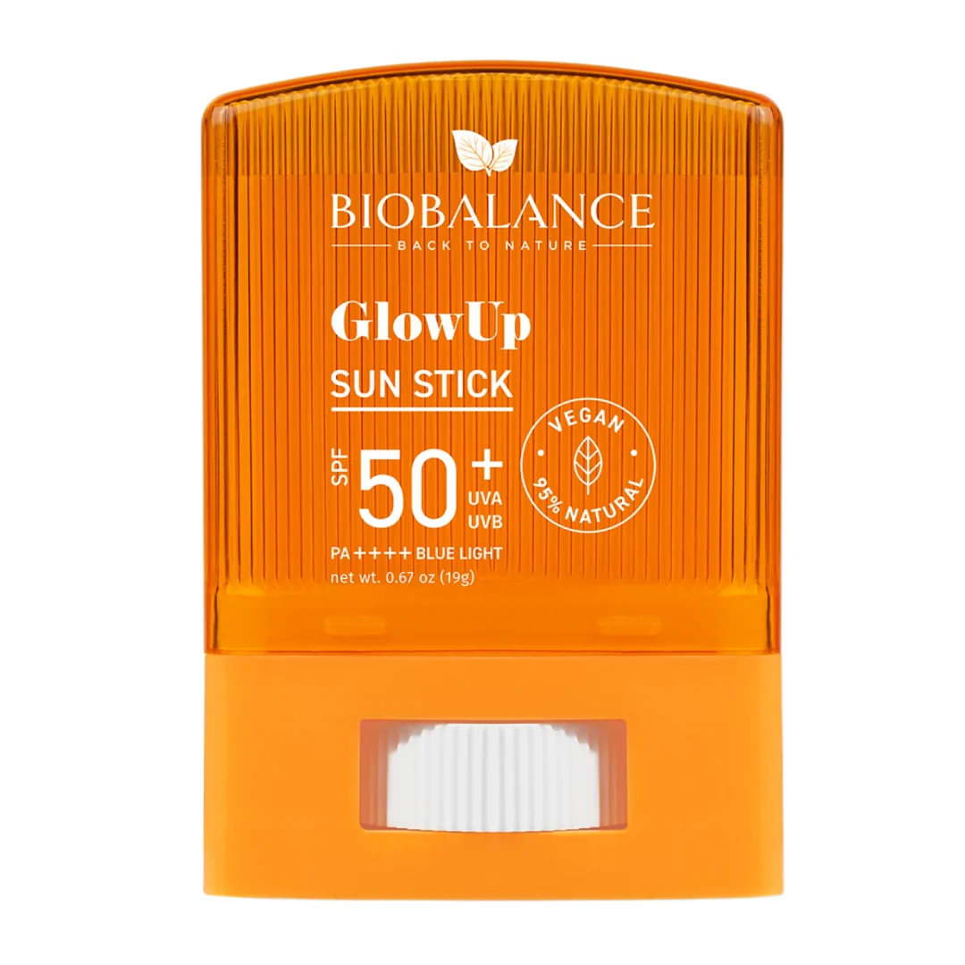 Stick protectie solara SPF 50+ UVA & UVB, PA++++ Blue Light, Glow Up,19g, Bio Balance