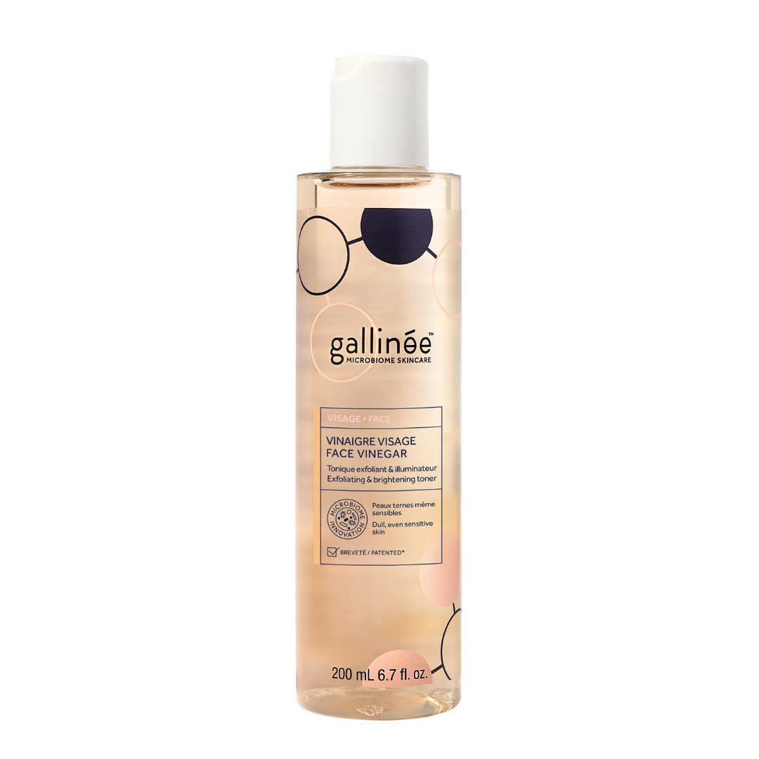 Lotiune tonica exfolianta si iluminatoare Vinegar, 200 ml, Gallinee