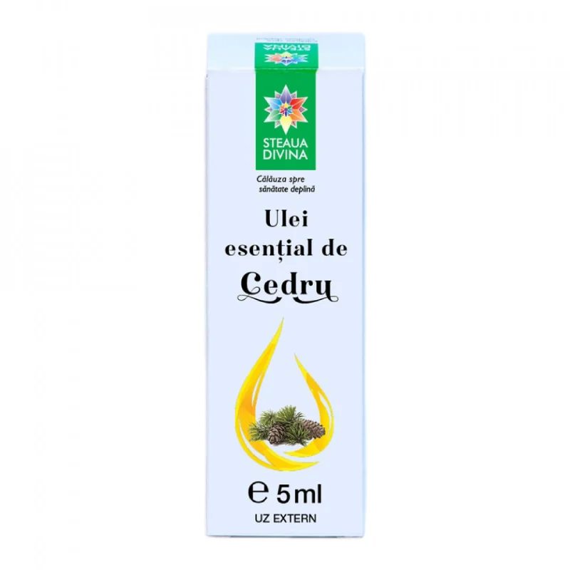 Ulei esential de Cedru, 5 ml, Steaua Divina