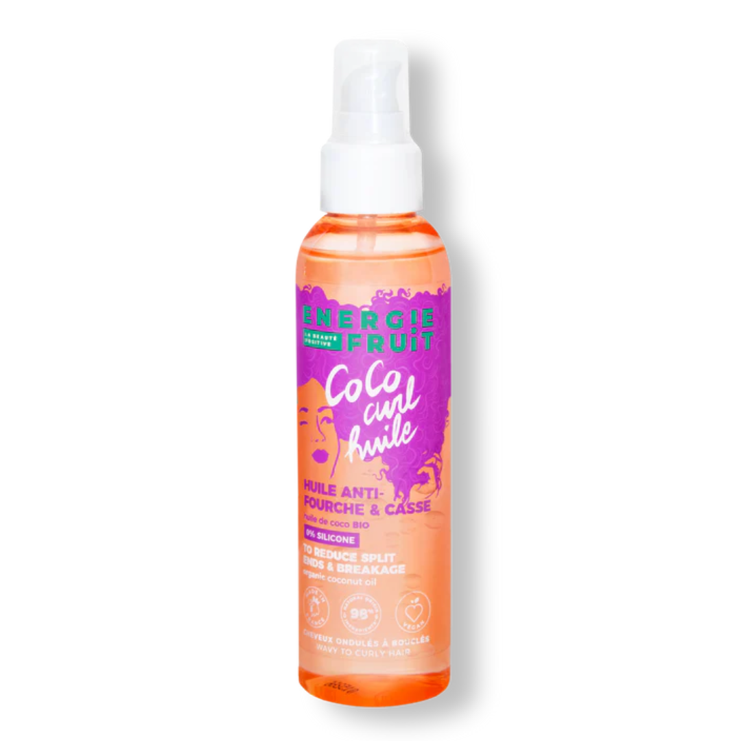 Ulei pentru definirea buclelor, pentru par ondulat si cret, cu ulei de cocos, 150 ml, Energie Fruit