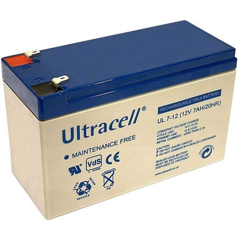 Acumulator Plumb Acid 12V / 7Ah, Terminal F1, Ultracell