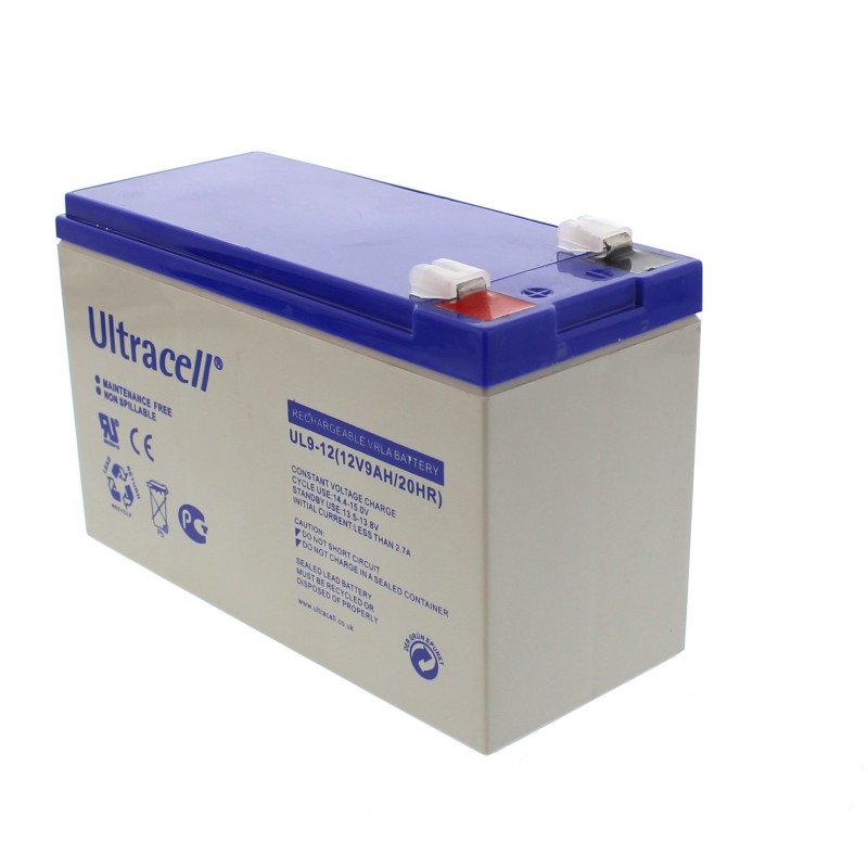 Acumulator Plumb Acid 12V / 9Ah, Borna Lata, Terminal F2, Ultracell