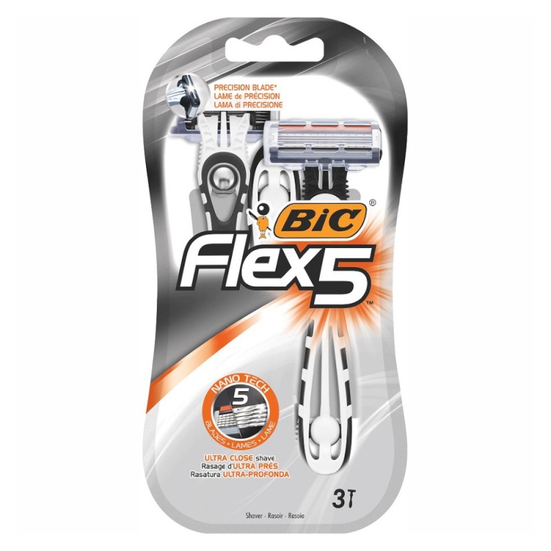 Aparat de Ras BIC Flex5, Barbati, 3 buc