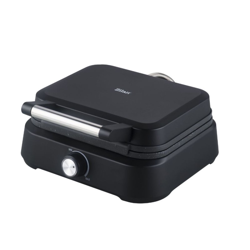 Aparat pentru Vafe, Putere 1500 W, Placi Fixe din Aluminiu, Termostat Reglabil