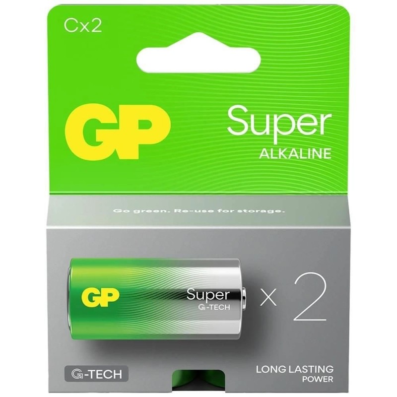 Baterie Alcalina Super GP R14 C, 2 Bucati
