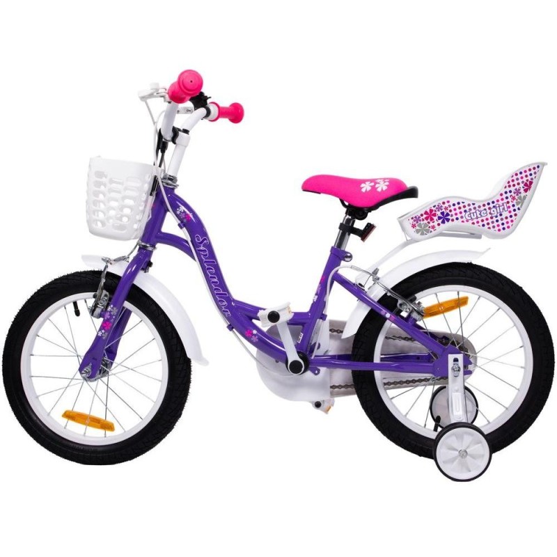 Bicicleta pentru copii, Mov, Marime Roti 16 Inch, Splendor