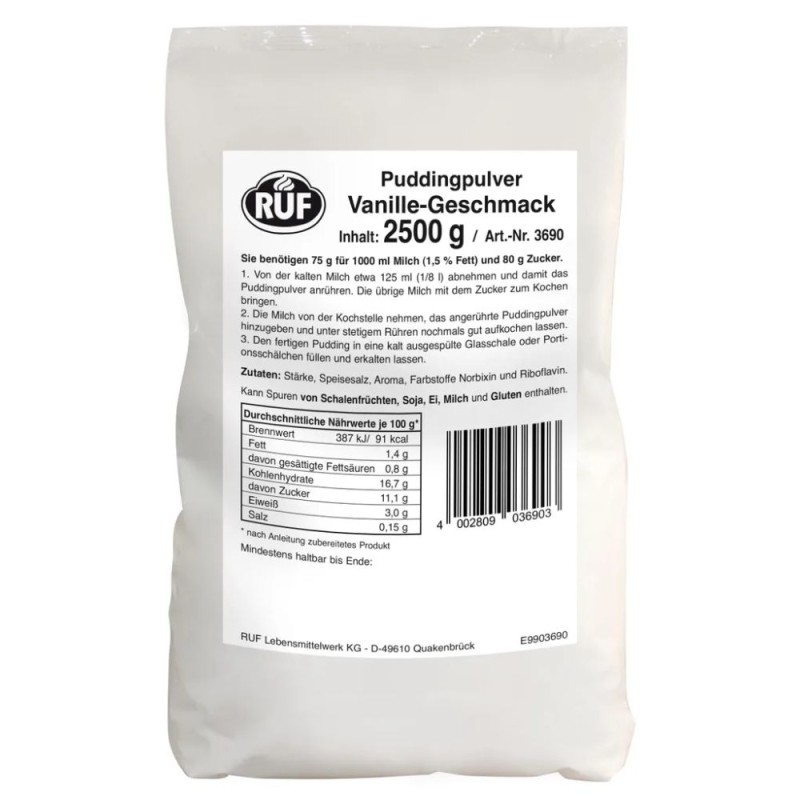 Budinca de Vanilie, Ruf, 2.5 kg