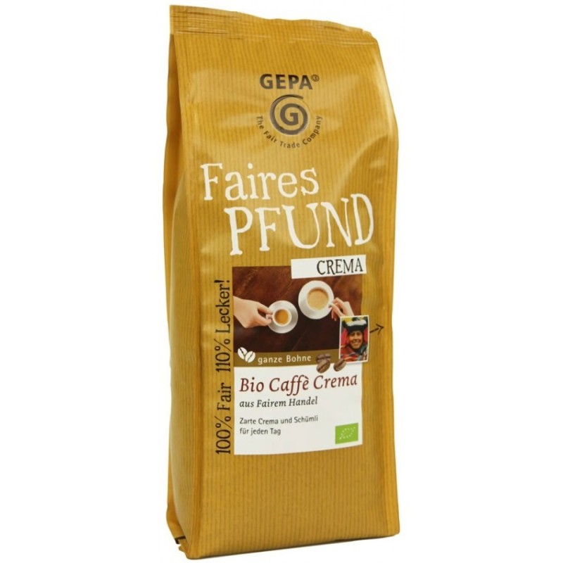 Cafea Bio Boabe Crema, 500 g, Gepa