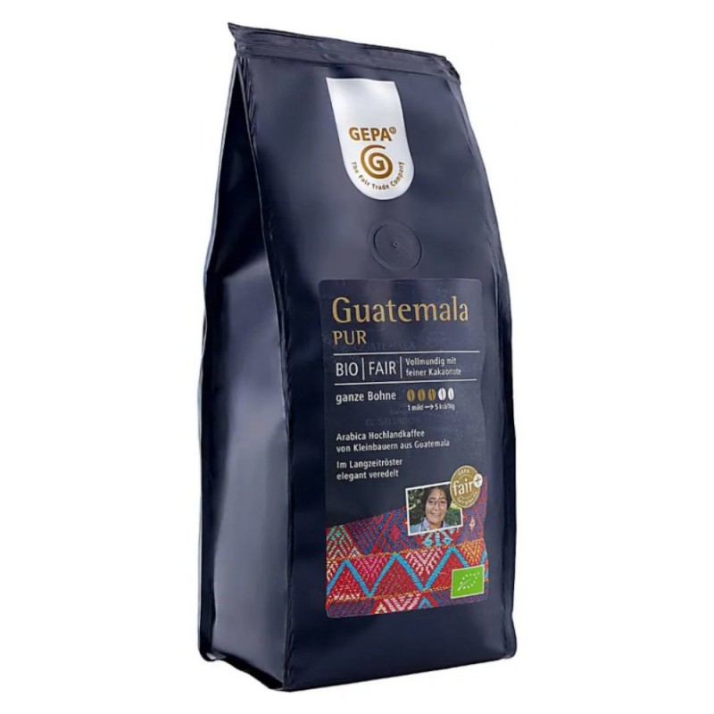 Cafea Bio Boabe Guatemala Pur Gepa, 250 g