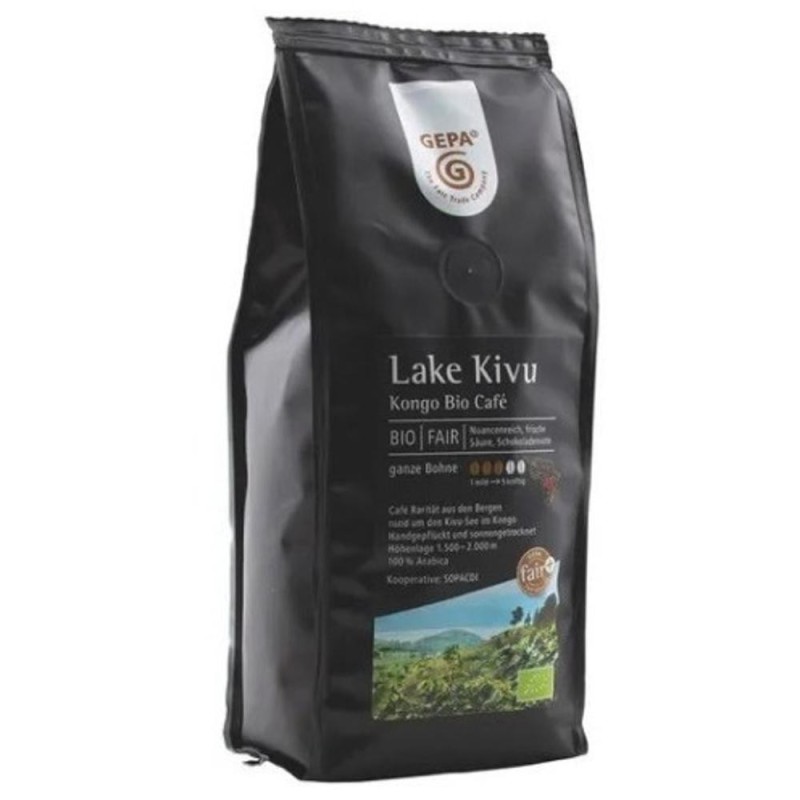 Cafea Bio Boabe Lake Kivu, 250 g, Gepa
