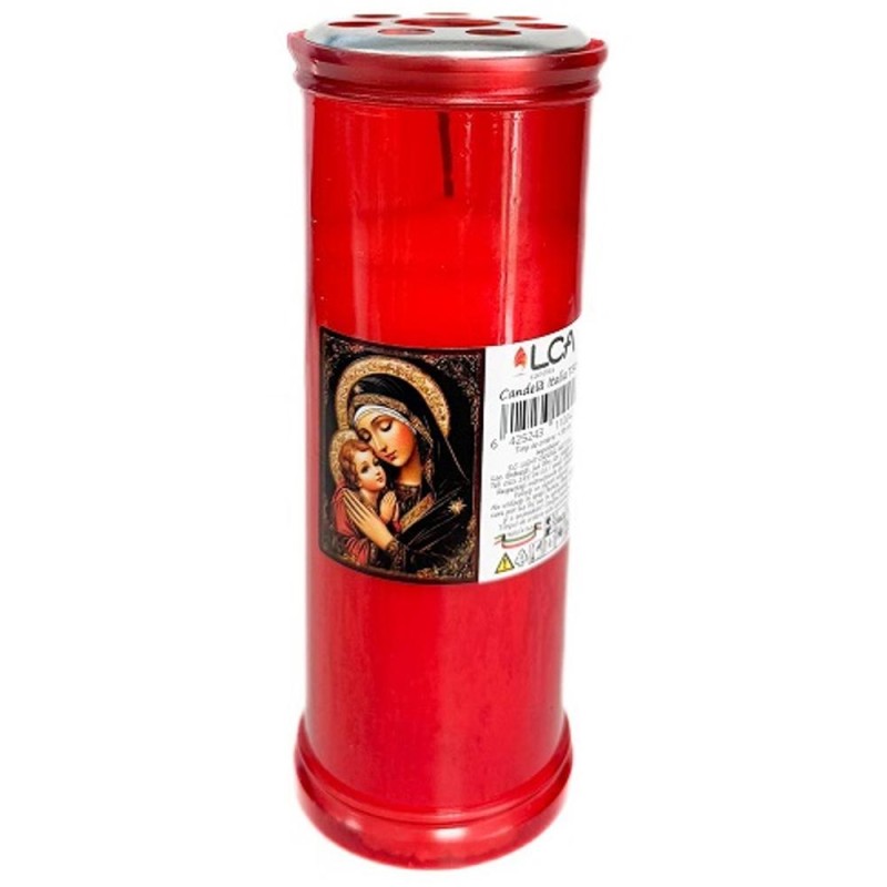 Candela cu Capac Anti-Vant, Rosie, Italia