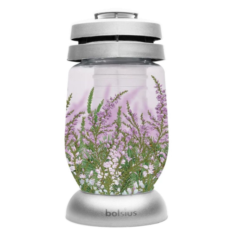 Candela cu Capac, Anti-vant, Violet, Floral