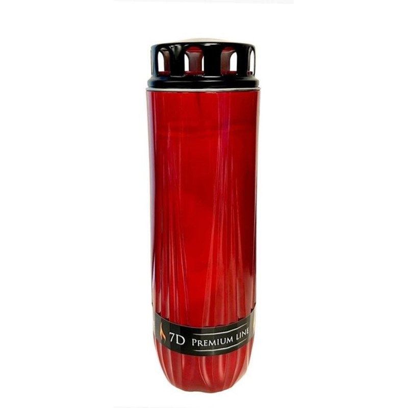 Candela din Plastic cu Capac, Premium, Rosu
