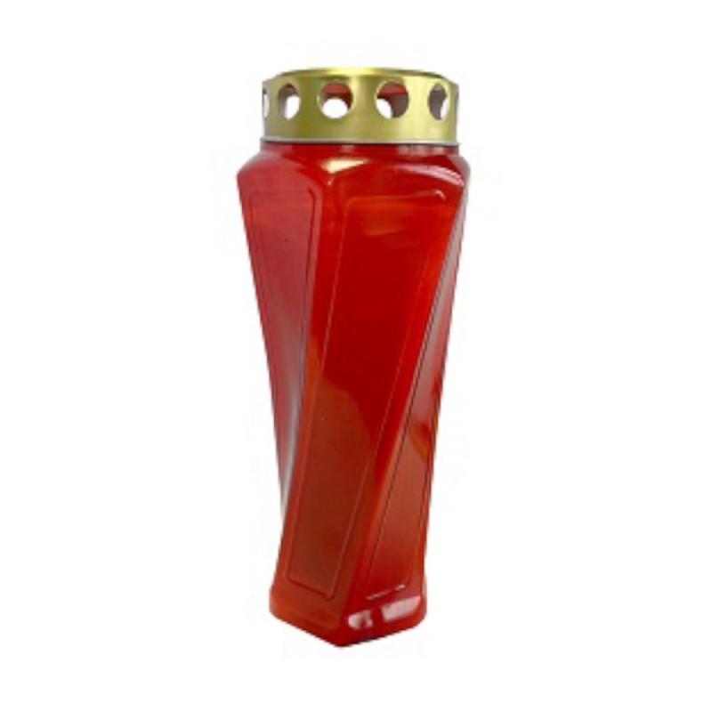 Candela din Plastic Rosu, 110 Ore