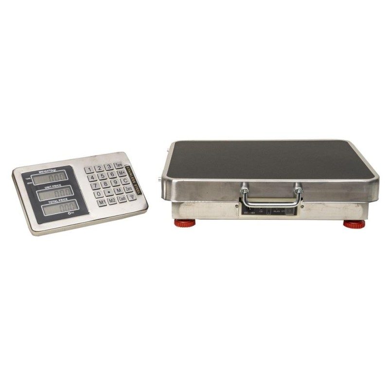 Cantar Electronic cu Platforma, fara Fir, 32 x 42 cm, Capacitate Maxima 200 kg, Inox