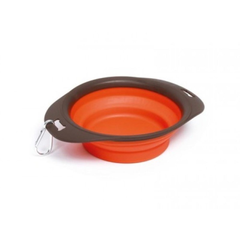 Castron Pliabil pentru Caini Orange, M-Pets 420 ml