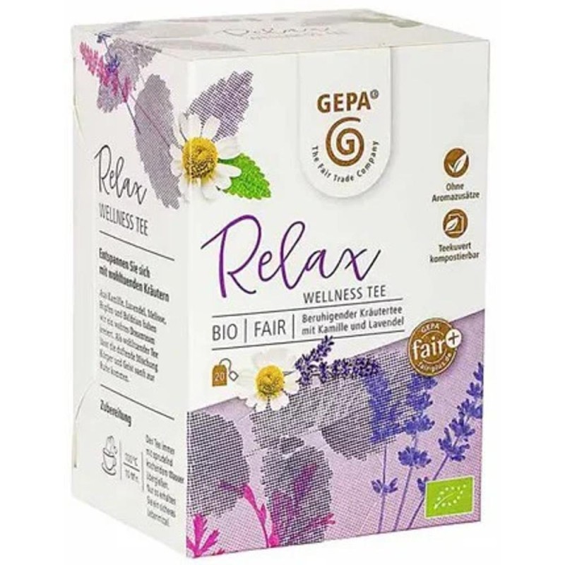 Ceai Relax Wellness, Gepa, Bio, 20 x 1.5 g