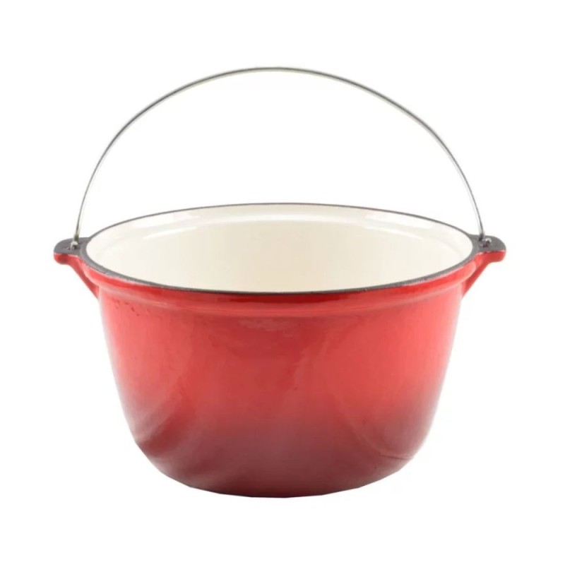 Ceaun Fonta Emailat, Rosu, Perfect Home, 5 l