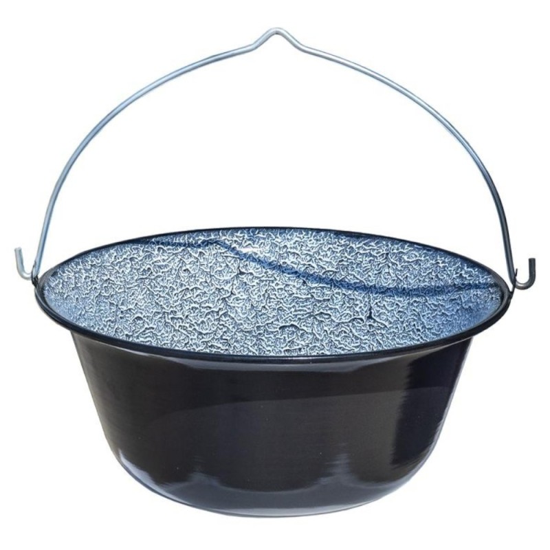 Ceaun Smaltuit cu Maner, 25 l, Negru