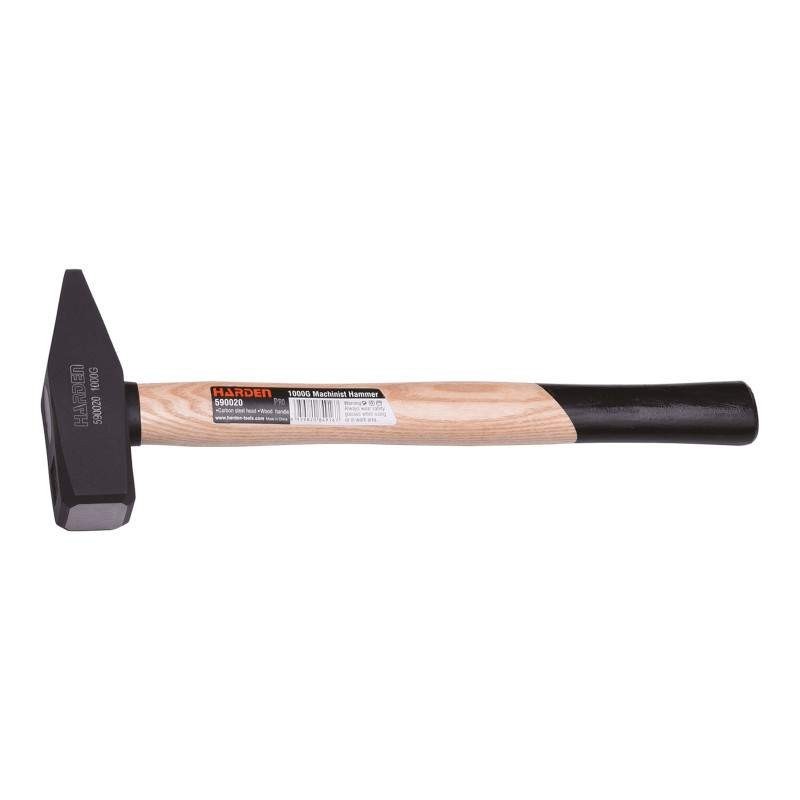 Ciocan pentru Mecanici cu Coada din Lemn de Stejar, Profesional, Harden, 300 g