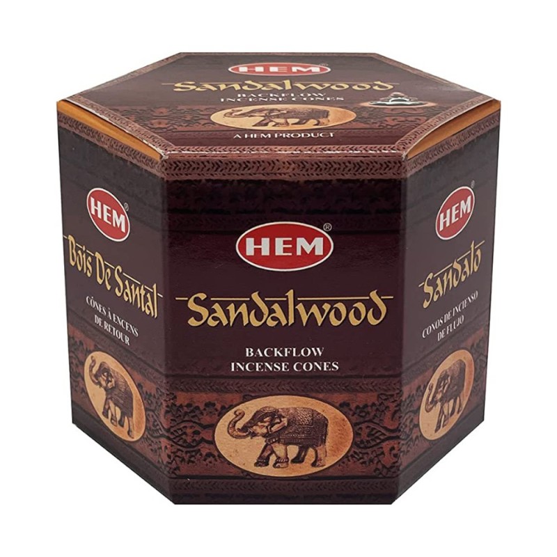 Conuri Parfumate Backflow, Santal Wood